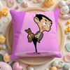 Mr. B-Bean Cartoon Cushion Cover Short Plush Double-Sided Printing Home Machine Washable In Warm Winter Pillow Case