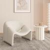 OEING Cream Style Smile Single Sofa Chair