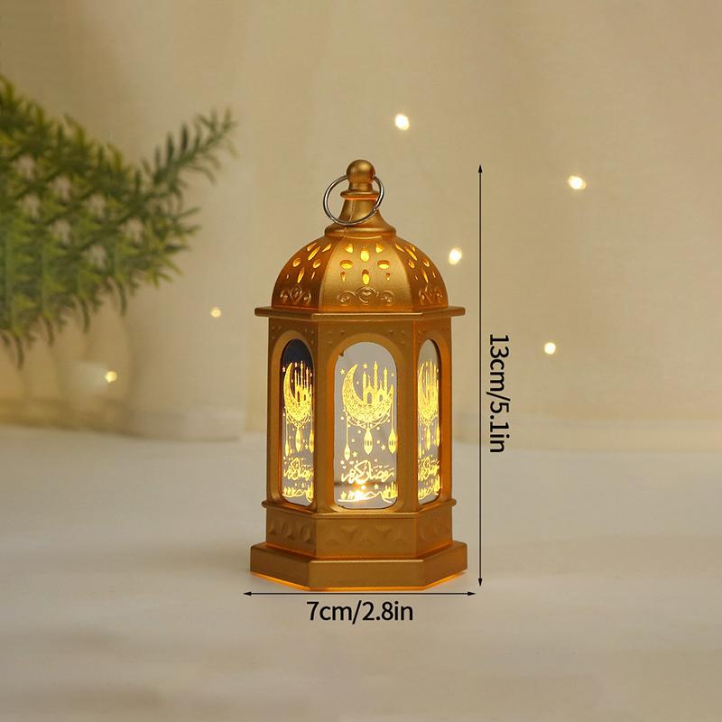 Ramadan Decoration 2026 Eid Mubarak Candle Lamp Desk Accessories Light Lamp Muslim Home Decoration Party Decor