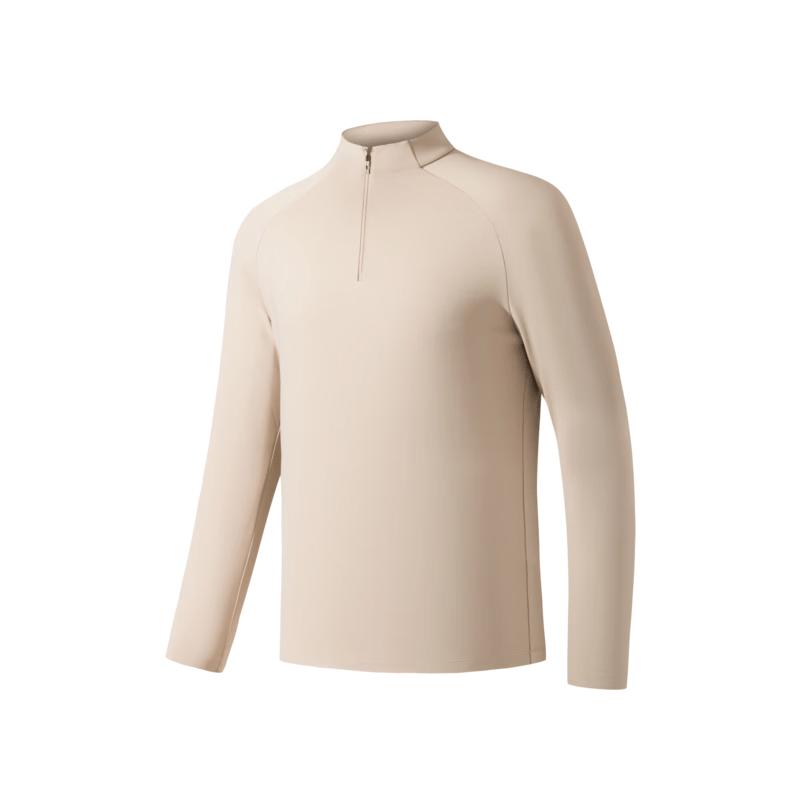 Anta Champion Men's All-Weather Half-Zip Fleece Long Sleeve T-Shirt