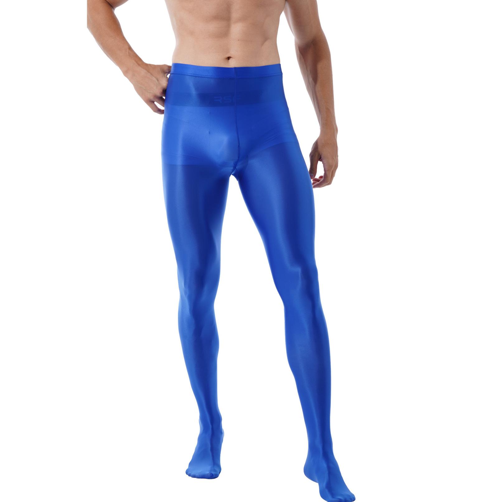 Collant da uomo Leggings Danza Pantaloni da yoga Allenamento Fitness Allenamento Pantaloni sportivi Collant XL blu