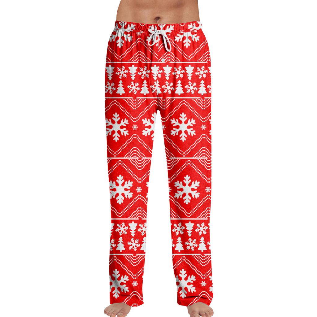 Anime Pajama Pants Sleepwear Casual Drawstring Elastic Waist Pants Comfy Straight Yoga Loose Trousers