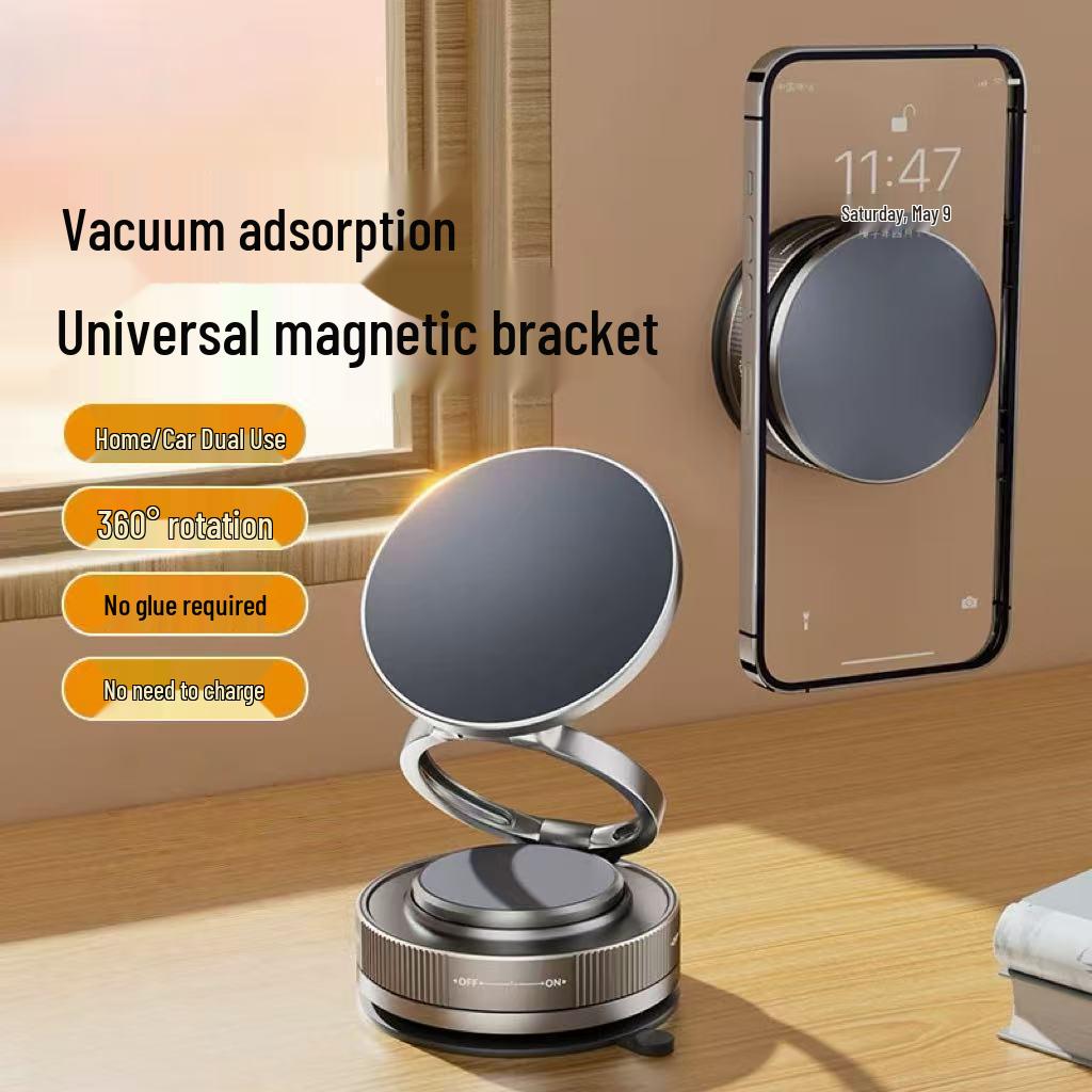 2025 Alloy Vacuum Suction Magnetic Car Phone Holder