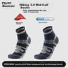 ALPINT MOUNTAIN Ermont Outdoor Hiking Socks for Men, Professional Mountaineering Socks, CoolMax Socks, Mid-Calf Quick-Drying Breathable Sports Socks