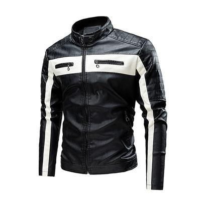 Neue Herren-Nähmode-Lederjacke, Mantel, Neuankömmling, Motorrad-Lederjacke