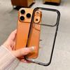 HD Transparent Acrylic Hard Phone Case For iPhone 17 16 15 14 13 Pro Max With Metal Button Armor Shockproof Bumper Cover