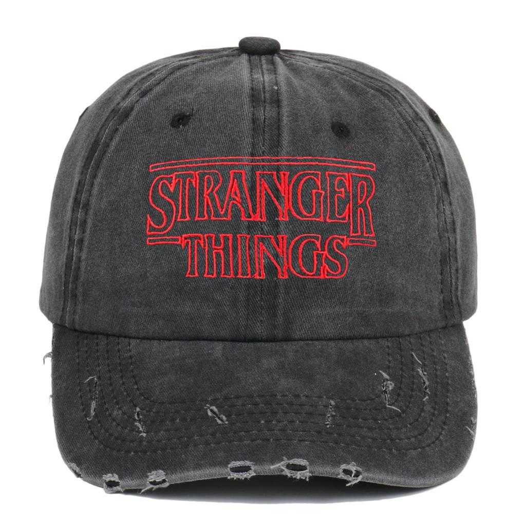 Stranger Things Embroidered Vintage Distressed Baseball Cap With Sun Protection For Fans