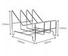 304 Stainless Steel Pot Pan Organizer Rack, No Installation Cabinet Storage for Lids & Pans, Space Saver