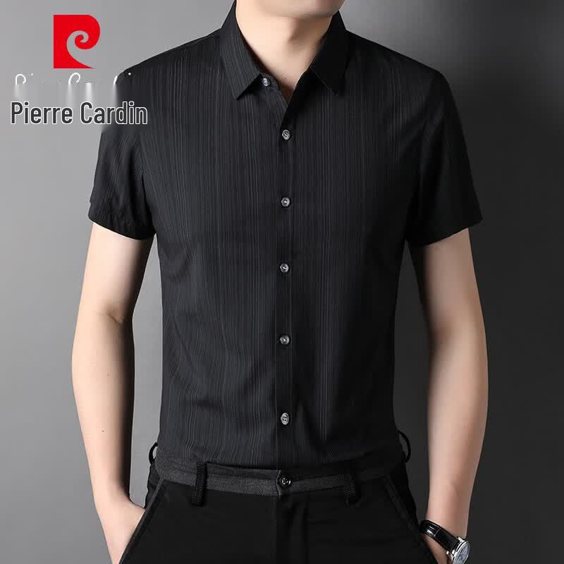 

Pierre Cardin Men s Short Sleeve Casual Shirt L