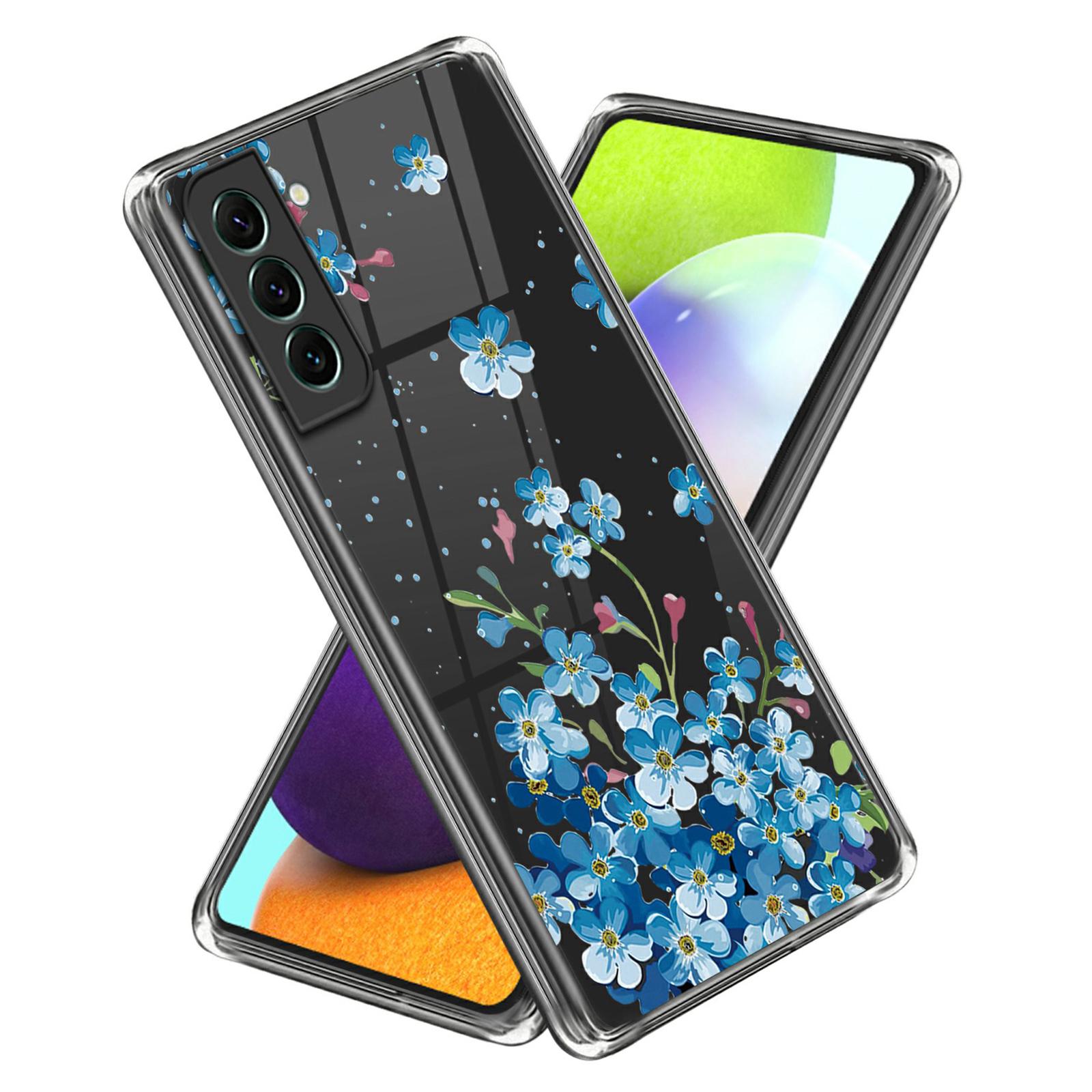 

Чохол для телефону Samsung Galaxy S24 з дизайном IMD, стійкий до подряпин, TPU-накладка Blue Flower