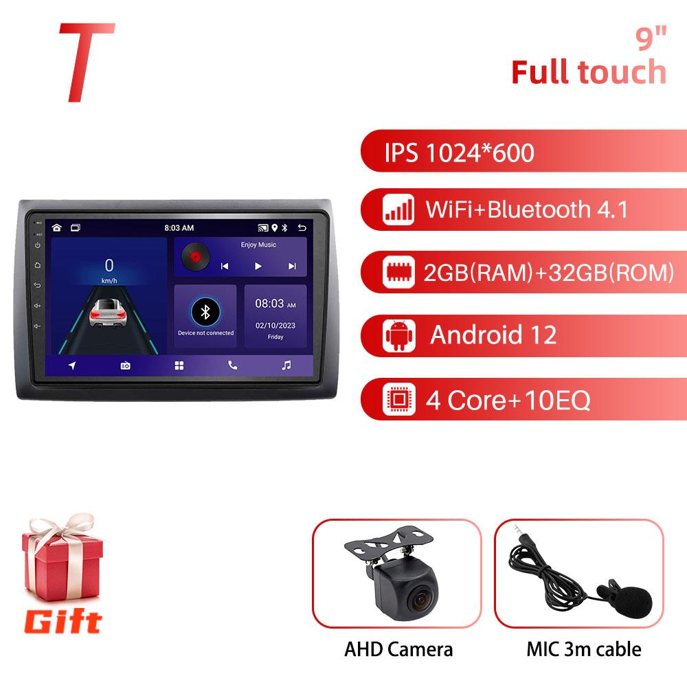 Android Car Radio 9 inch for Fiat Stilo 2010 GPS 2din 4G LTE Multimedia Video Player Head Unit Radio Stereo Wireless Carplay