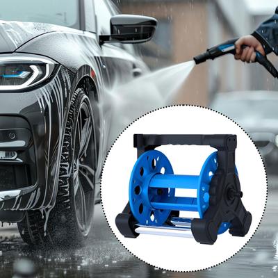 Garden Hose Reel Cart Pipe Storage Rack Winding Water Holder Holds 10-45M for Plant