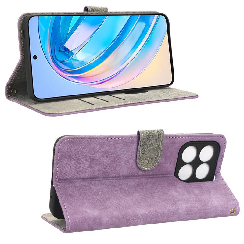 Honor X8A Flip-Leder-Handyhülle mit Kartenfach und RFID-Diebstahlschutz