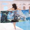Hot Japan Anime Frieren Microfiber Printed Beach Towel Mountain Climbing Yoga Beach Swimming Running Absorbent Soft Towel