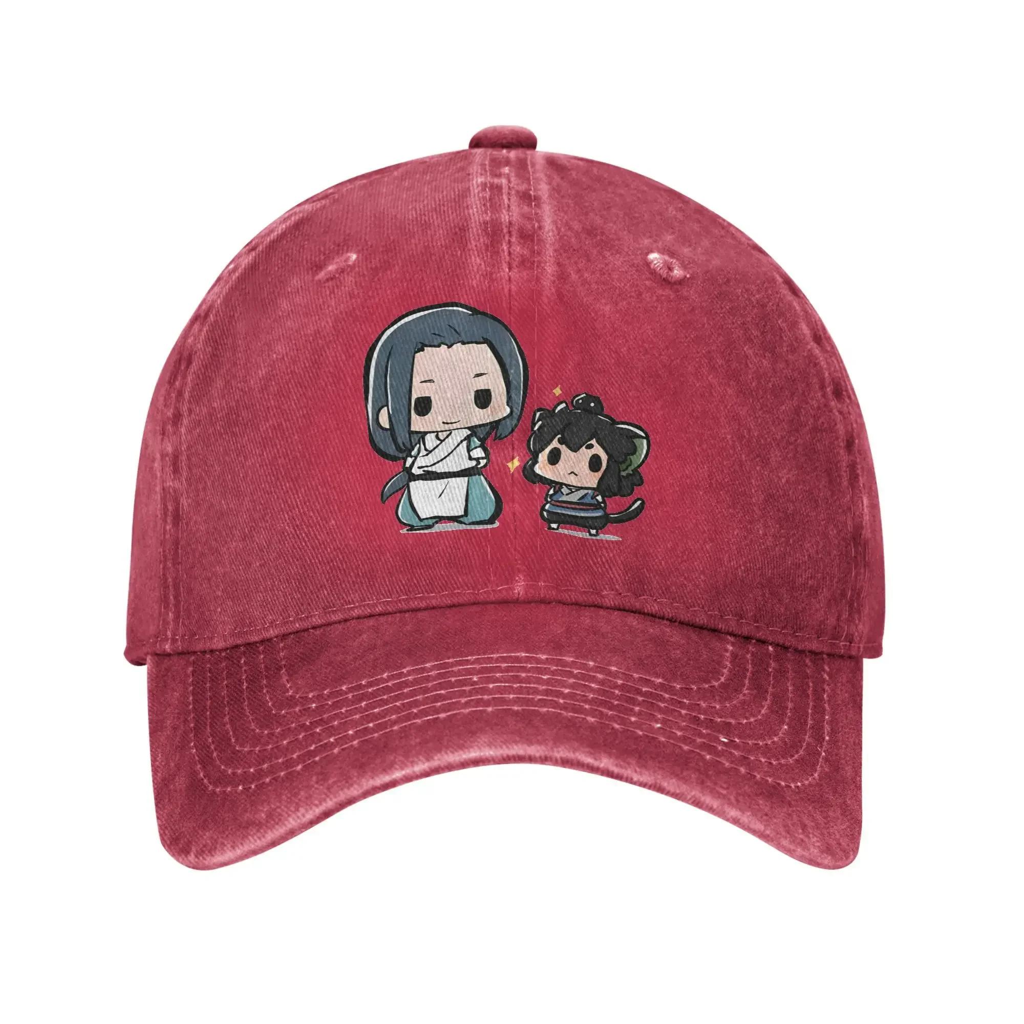 

Anime The Legend of Luoxiaohei Sun Baseball Cap Couple Women Print Trucker Hat Summer Streetwear Kpop Rock SunProof Baseball One Size