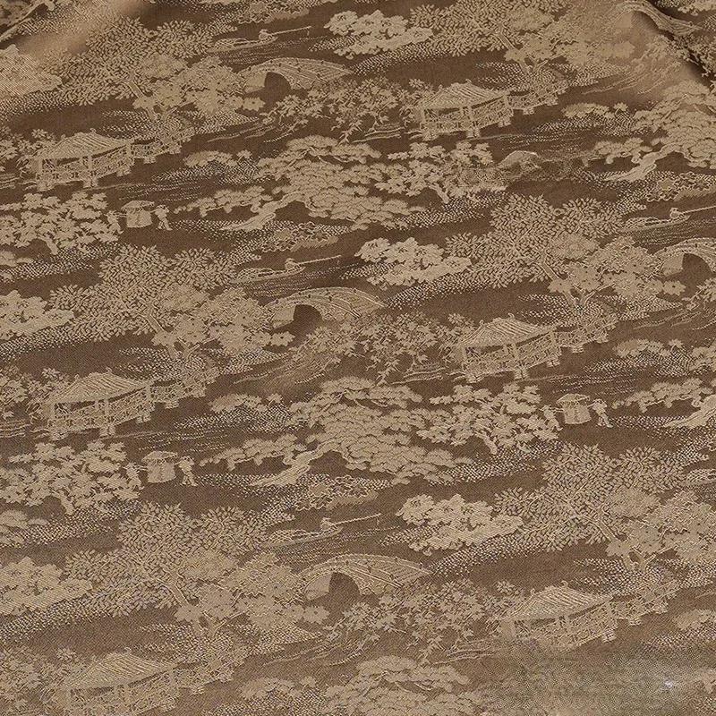 100x150cm Antique Style Jacquard Imitation Acetic Acid Fabric Brocade Satin Silk Fabric Cheongsam Dress Hanfu Horse-face Skirts