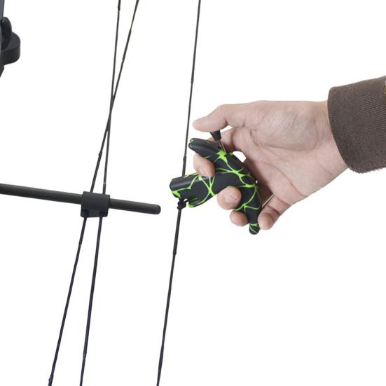 Archery Compound Release Aid Finger Protect Pull Effortlessly Accessory Three-Finger Archery Grip Dispenser for Arrow