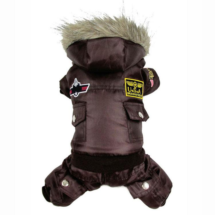 Abbigliamento Spesso Monopezzo a Quattro Zampe per Animali Domestici Autunno e Inverno