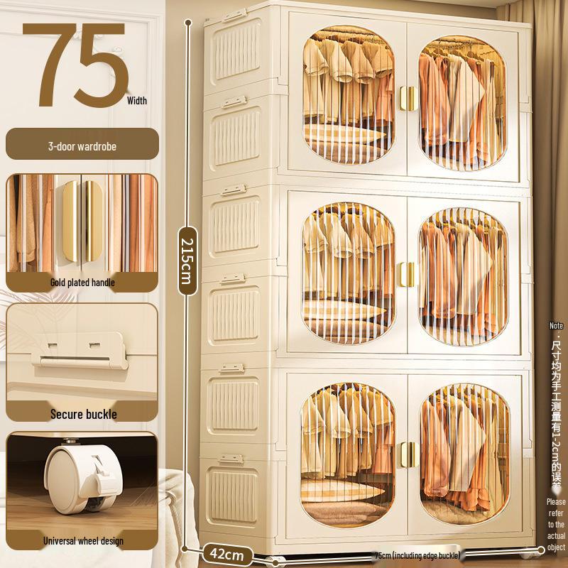 Foldable Wardrobe & Storage Organizer for Baby Clothes, Snacks, Toys, and More