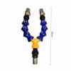 Spine-Shaped Deformable Extension Rod with Three-Hole Suction Cup, Connectors, and Accessories: Unisex Adult Toy