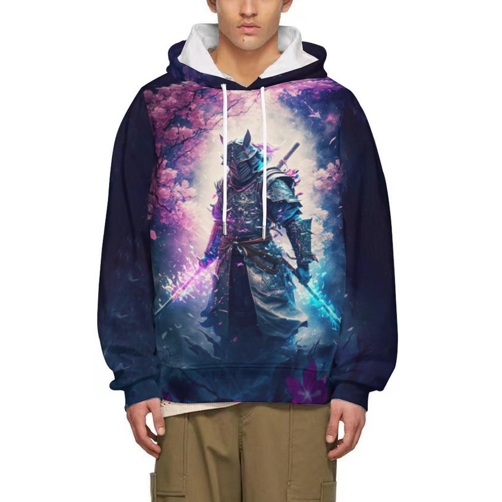 Vintage Japanese Samurai 3D Printed Hoodie Harajuku Male Sweatshirt Y2k Men Street Hip Hop Pullover