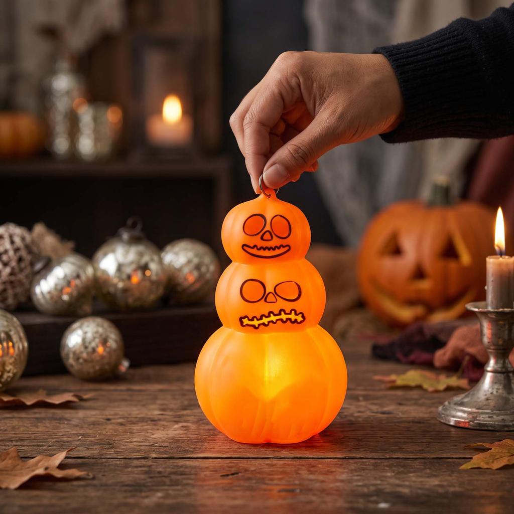 3-Tier Halloween Pumpkin for Indoor and Outdoor Decoration