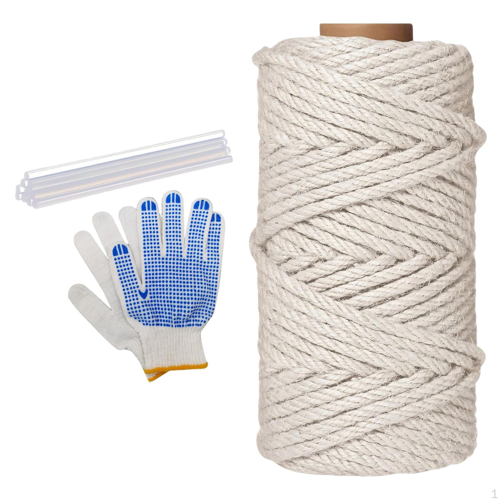 Sisal Rope for Cat Scratcher Tree Scratching Cord Wear Resistant Handmade Multipurpose Heavy