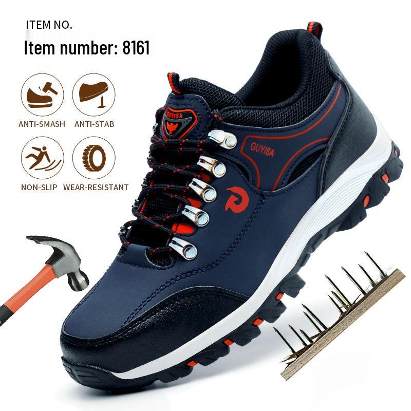 Men's Lightweight Fashionable Safety Work Shoes - Anti-Smash & Puncture Resistant
