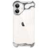 Ultra Thin Frame  Lensless Protective Phone Case for iPhone 16  Silver