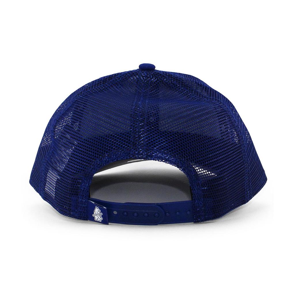 New Era Mesh Cap LP9FIFTY Chicago Cubs MLB 1914 TRUCKER MESH CAP BLUE CHICAGO CUBS LOW PROFILE Snapback SNAPBACK Hat LP950 Trucker Cap TRACKER [Used]
