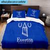 Football Club Everton 3PCS Print Bedding Set, Includes A Duvet Cover and Two Pillowcases for Bedroom, Dormitory, Suitable for All Seasons