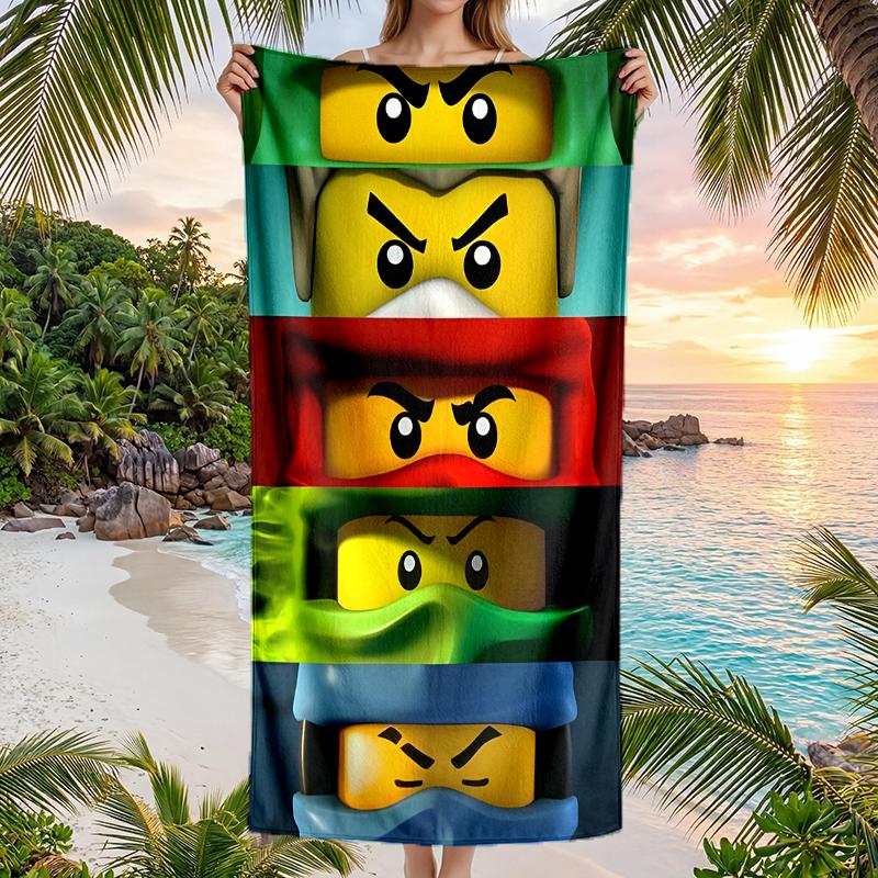 Ninja Fashion Beach Towel: Ideal for Summer Adventures Soft, absorbent and quick drying suitable for swimming and bathing