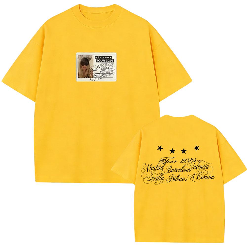 Singer Bad Gyal Tour 2026 Tshirt Unisex Women Fashion Pop Music T Shirts Unisex Casual Oversized Short Sleeve 100 Cotton Tshirts
