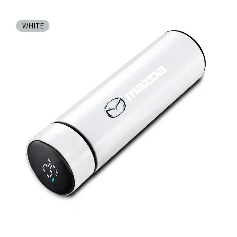 500ml Tragbare Auto Smart Thermosflasche Temperaturanzeige Tasse Für Mazda 3 6 Atenza Axela Demio CX3 CX5 MP MS RX8 Zubehör