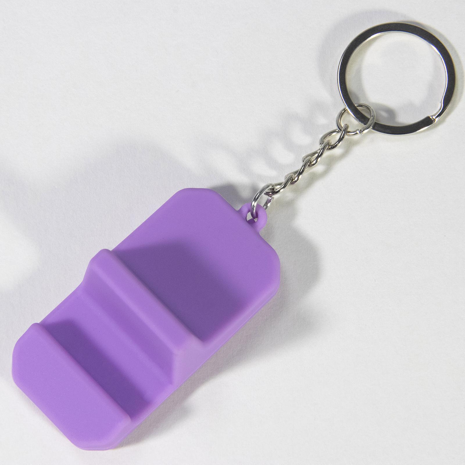 

Высококачественный мини-портативный ленивый держатель для телефона с брелоком для ключей, универсальная подставка для телефона фиолетовый