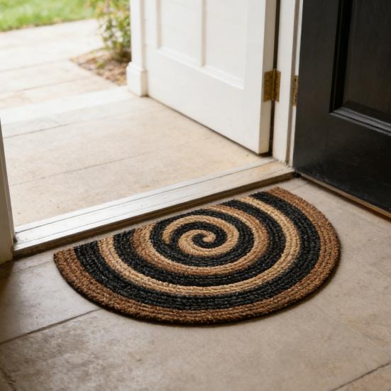 Floor Mat Non-Slip Crystal Velvet Rug 3D Optical Illusion Design Coil Edge Living Room Bedroom Plush Floor Mat Home Decor