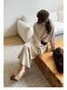 Versatile Casual Fashion Set: Autumn/Winter Slimming Knit Outfit for Date or Commute
