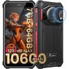 FOSSIBOT F101P Rugged Call Phone,Android 13,7(4+3)GB 64GB Rugged Smartphone 10600mAh, 5.45"Inch