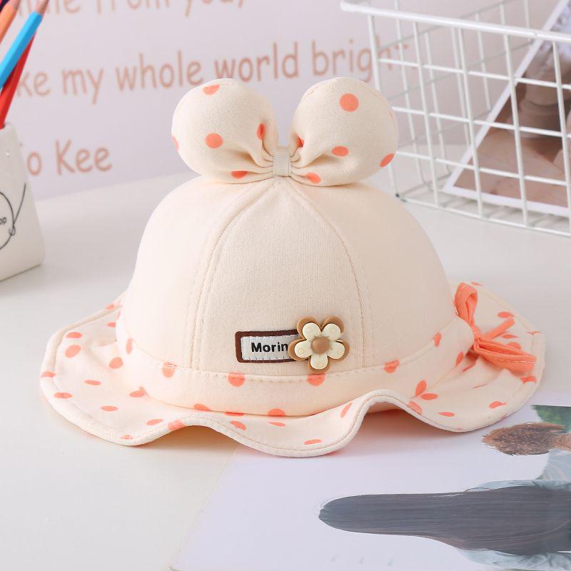 Adjustable Thickened Baby Girl's Fisherman Hat for Spring & Autumn