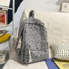 Women's Corduroy Backpack Large Capacity Bow Student Schoolbag