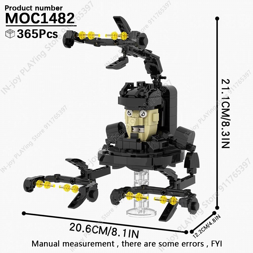 MOOXI Set di Figure Skibidi Toilet Man TvMan Cameraman Speakerman Blocchi da Costruzione Modello MOC Mattoncini Giocattoli per Adulti Bambini Regalo di Compleanno