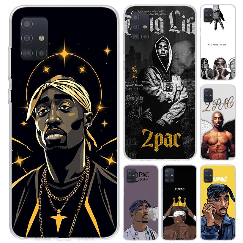 Rapper 2pac Singer Tupac Phone Case for Samsung Galaxy A52 A32 A22 A12 A02S A50S A30S A10S Note 20 Ultra 10 Plus S10 A31 A20 A71