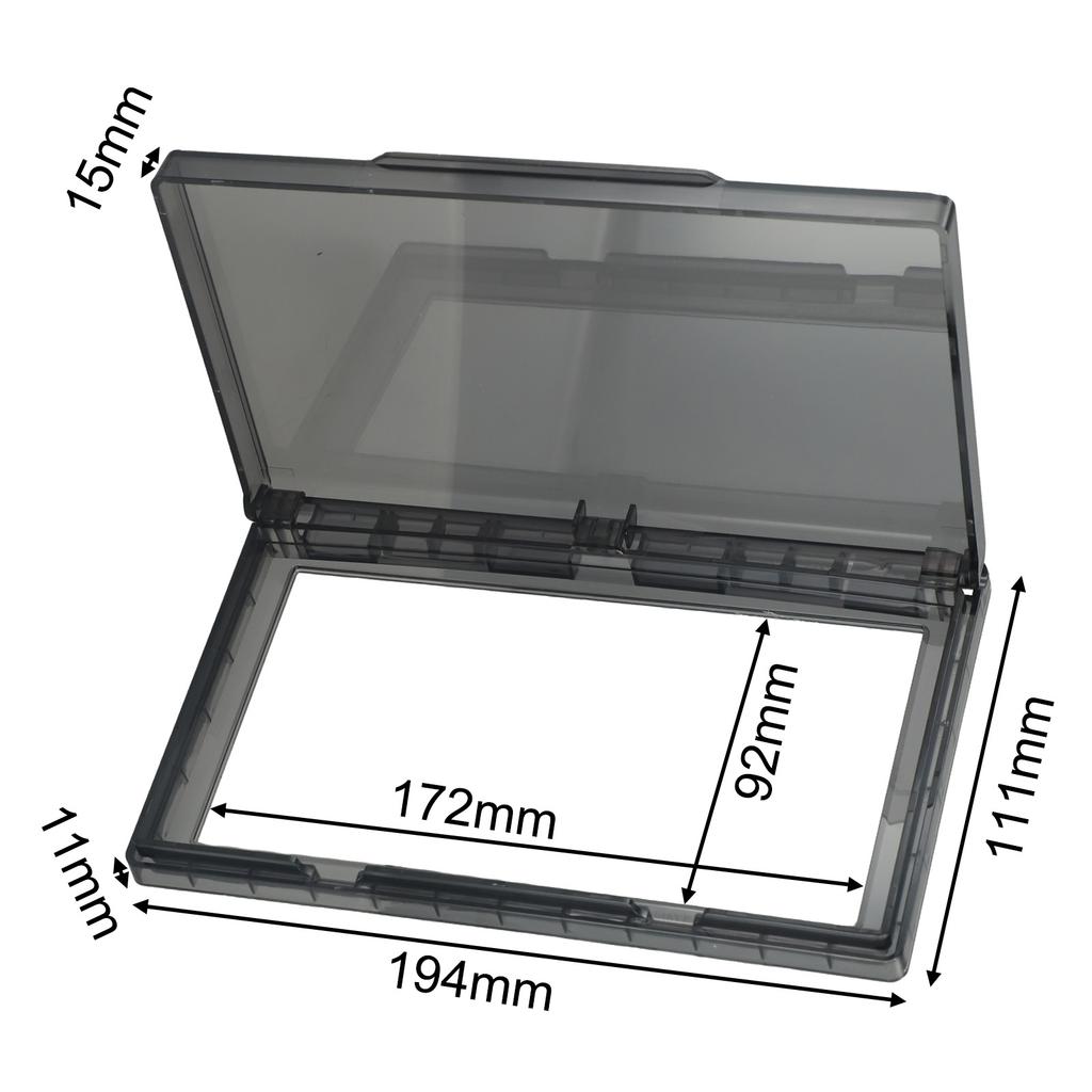 Black Reversible Switch Cover 110 Wide Opening Ultra-Thin Design Easy Installation Oil Resistant PC Material Splash Resistant