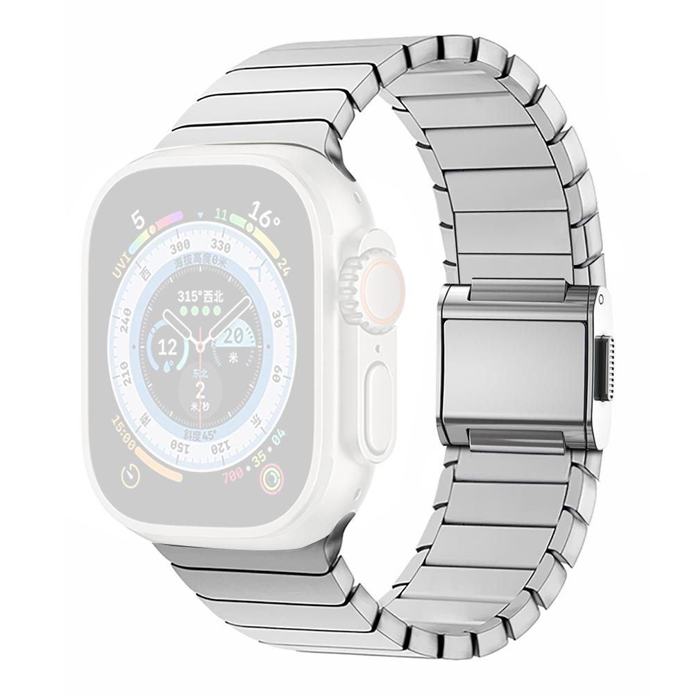 Replacement Band for Apple Watch Ultra 3 2 1 49mm / Series 11 10 46mm / 9 8 7 45mm / SE3 SE2 SE 6 5 4 44mm / 3 2 1 42mm Stainless Steel Watch Strap