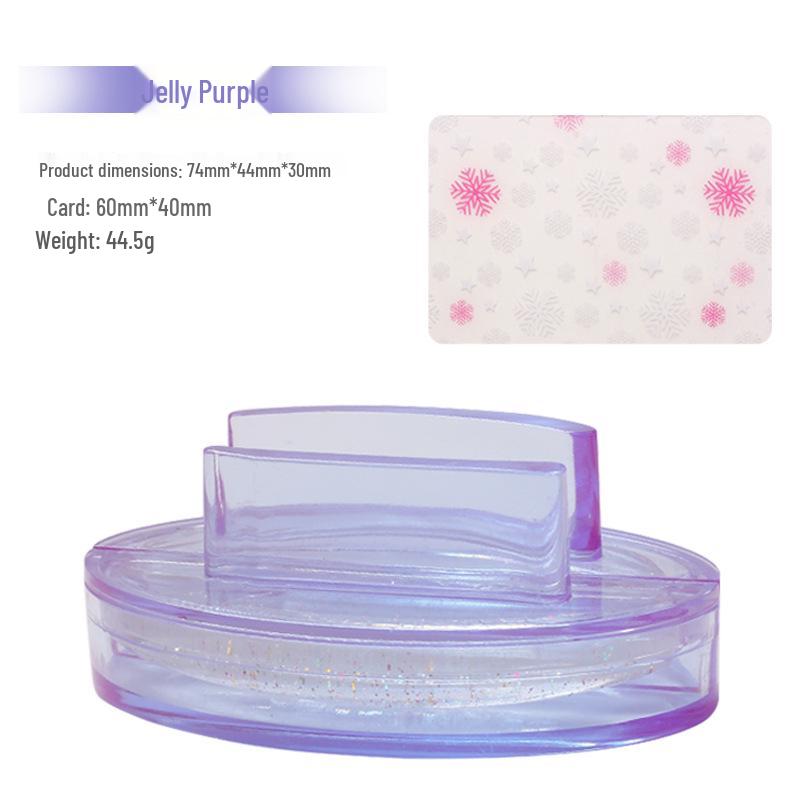 Large Silicone Nail Art Stamp with Lid - Single/Double Head French Design DIY Stamping Tools