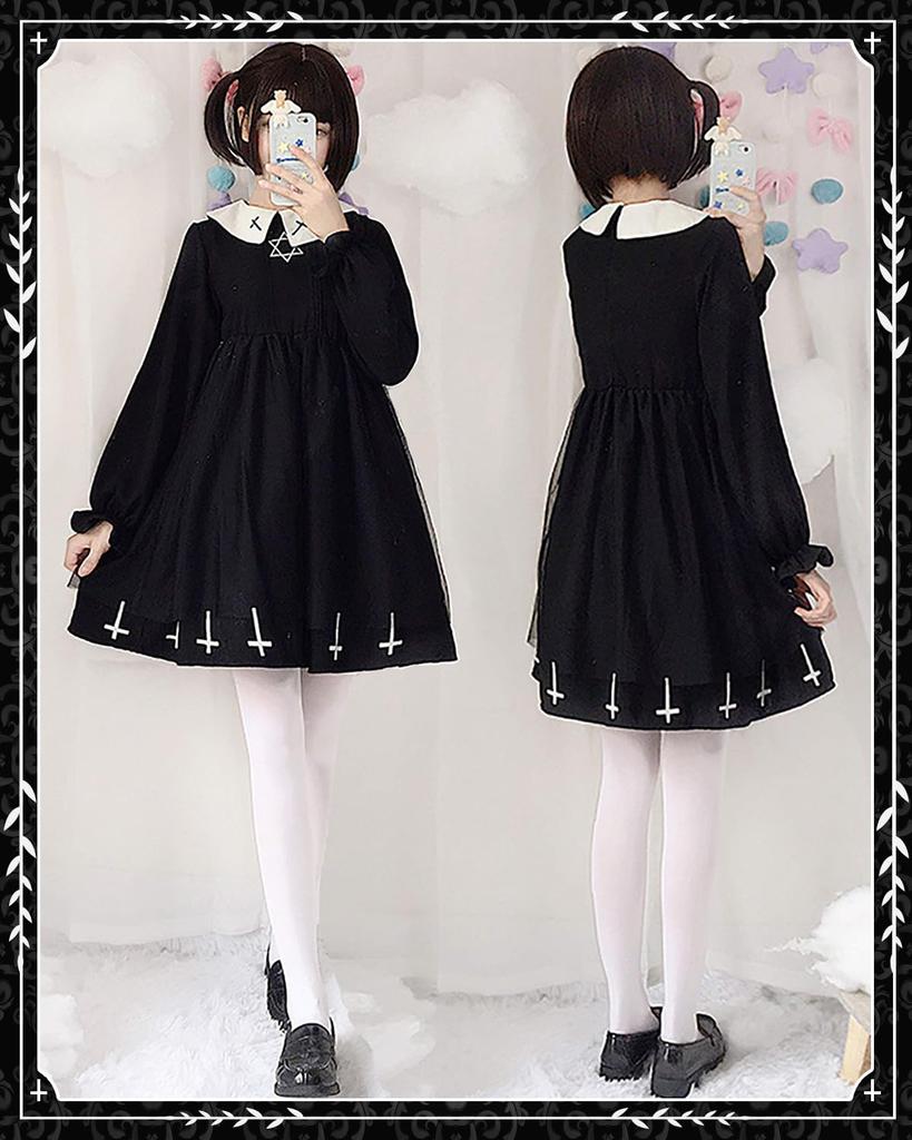 Gothic Lolita Dress Cosplay Lolita Dress Lolita Cute Thick Devil Cosplay Anime Gothic Lolita Cross Clothes cosplay lolita Large Size Maid Lolita