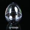 Transparent Egg-Shaped Makeup Sponge Storage Box