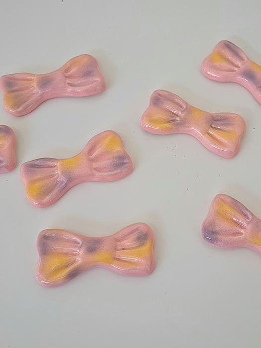 

Deulkkot Ceramic Pink Ribbon Spoon Rest Pink Ribbon Spoon Rest