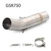 K7 GSXR 600 750 GSXR700 GSXR750 Motorcycle Exhaust Muffler Middle Link Pipe Tube Slip On For Suzuki GSX R600 R700 R750 K7 K8