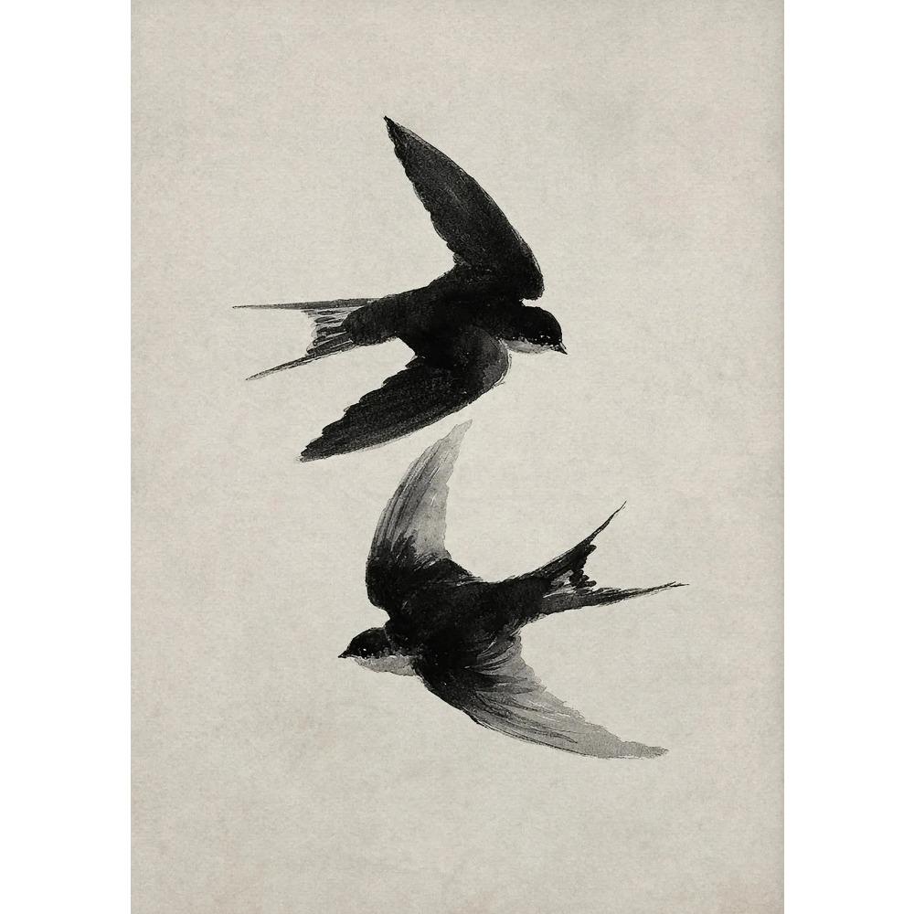 Vintage Botanical Flying Bird Rustic Horse Equestrian Rider Hunting Dog Poster Canvas Painting Print Wall Art Picture Home Decor